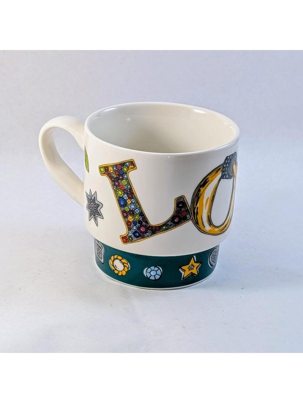 Brighton Set of 3 Stackable Mugs, "All You Need is Love"